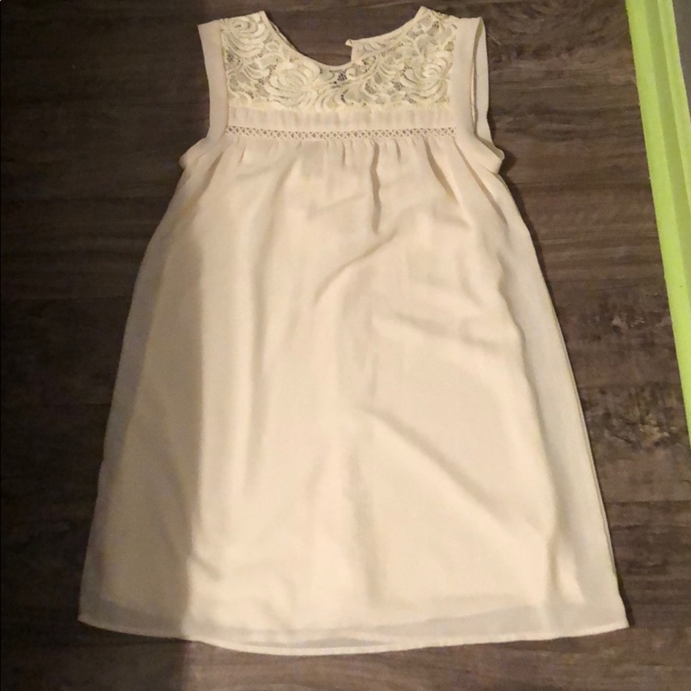 JcPennys cream colored youth dress size small